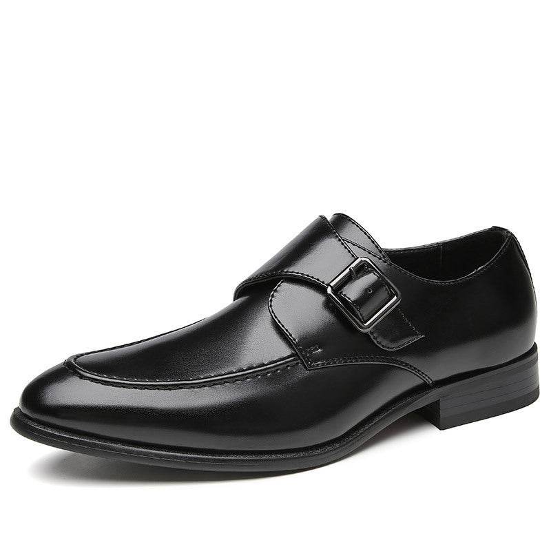 British Style Buckle Business Leather Shoes Men - MYLUXURY LANE ENTERPRISE