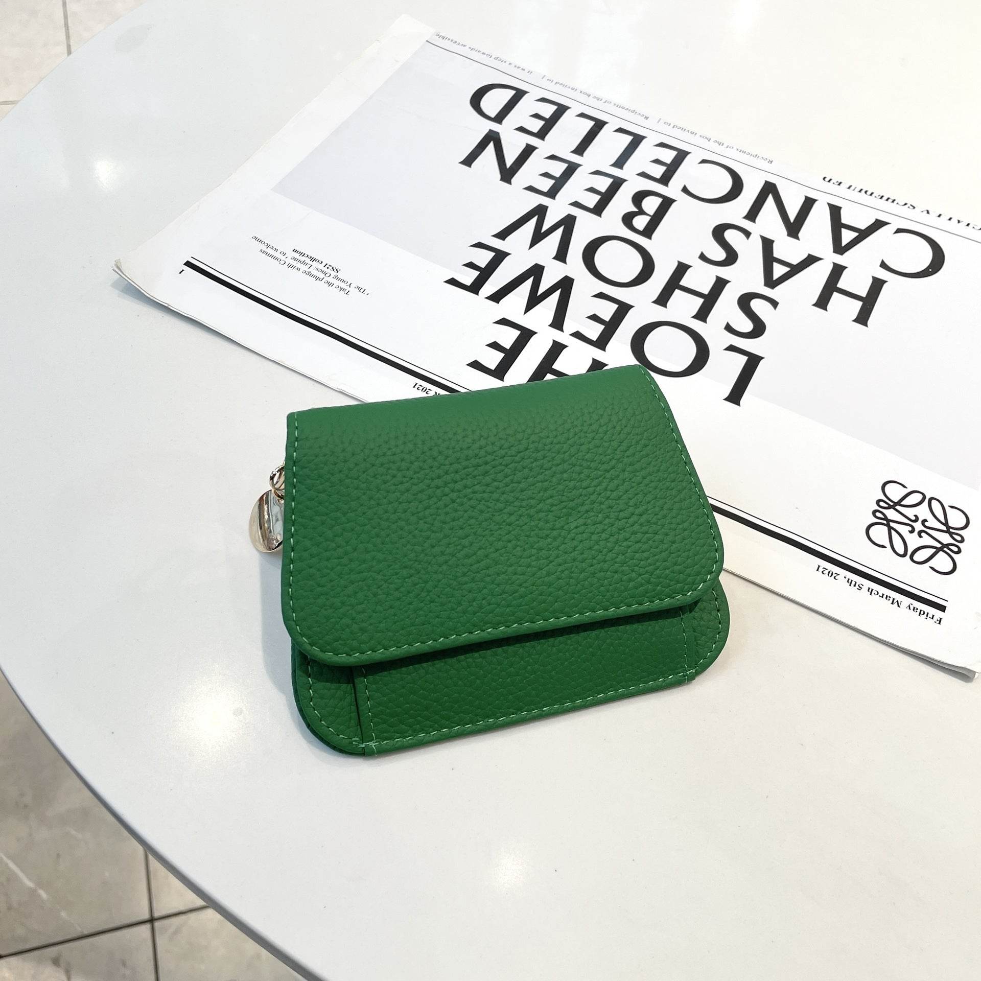 Ladies Card Holder Ins Cowhide Korean Style Mini Multi-card Slot Coin Purse - MYLUXURY LANE ENTERPRISE