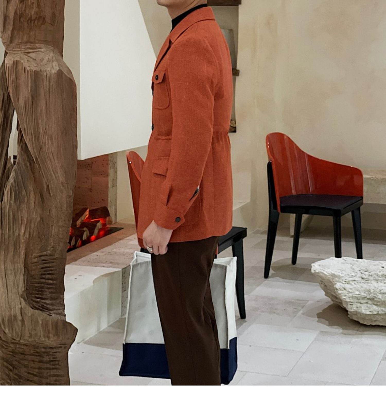 Retro Waist Cinching Casual Slim Fit Jacket, Suit Jacket For Men - MYLUXURY LANE ENTERPRISE