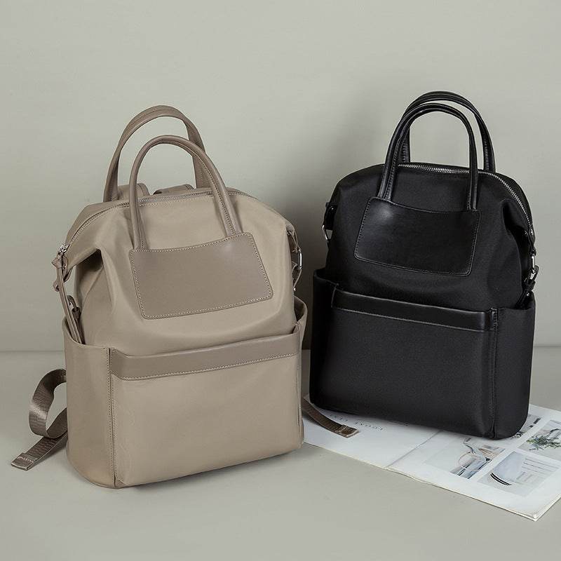Women's Casual Backpack With Hand-hold Design Lightweight And Waterproof Commuting Travel Computer Bag Large Capacity Handbag - MYLUXURY LANE ENTERPRISE