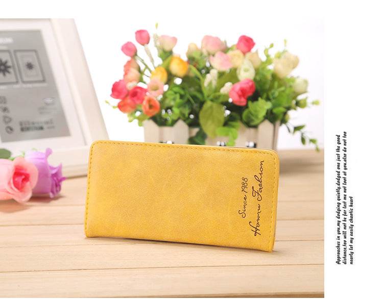 Women's Mid-length Korean-style Frosted Wallet - MYLUXURY LANE ENTERPRISE