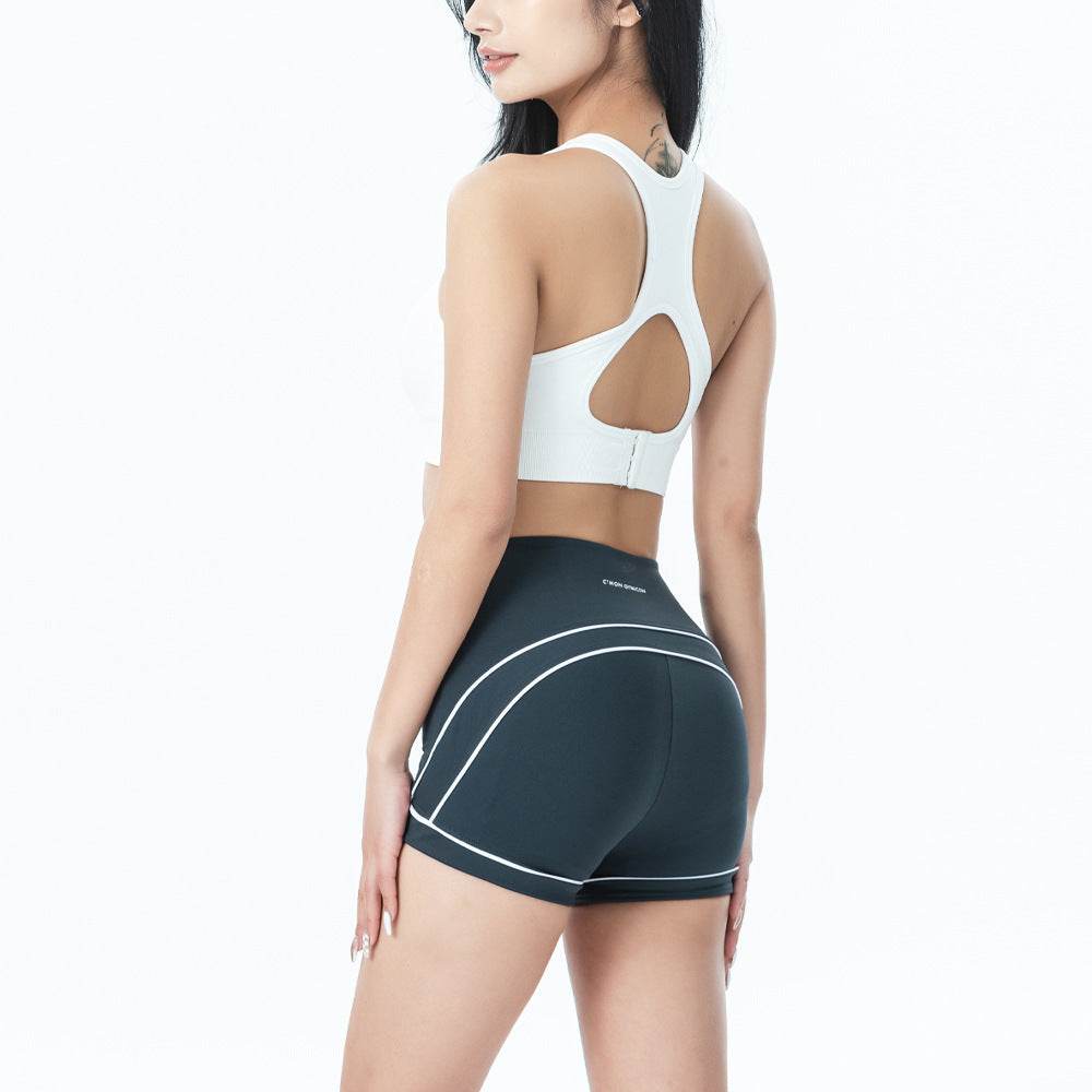 Dance Fitness Yoga Shorts Slim Fit Shaping Peach - MYLUXURY LANE ENTERPRISE