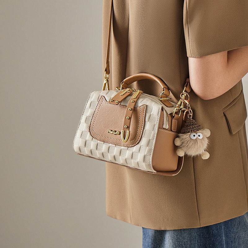 Autumn And Winter Boston Pillow Bag Women's Portable - MYLUXURY LANE ENTERPRISE