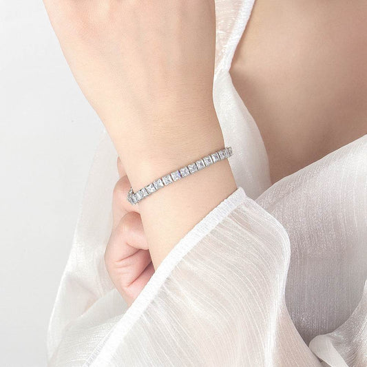 European And American Full Diamond 4mm Zircon Tennis Bracelet - MYLUXURY LANE ENTERPRISE