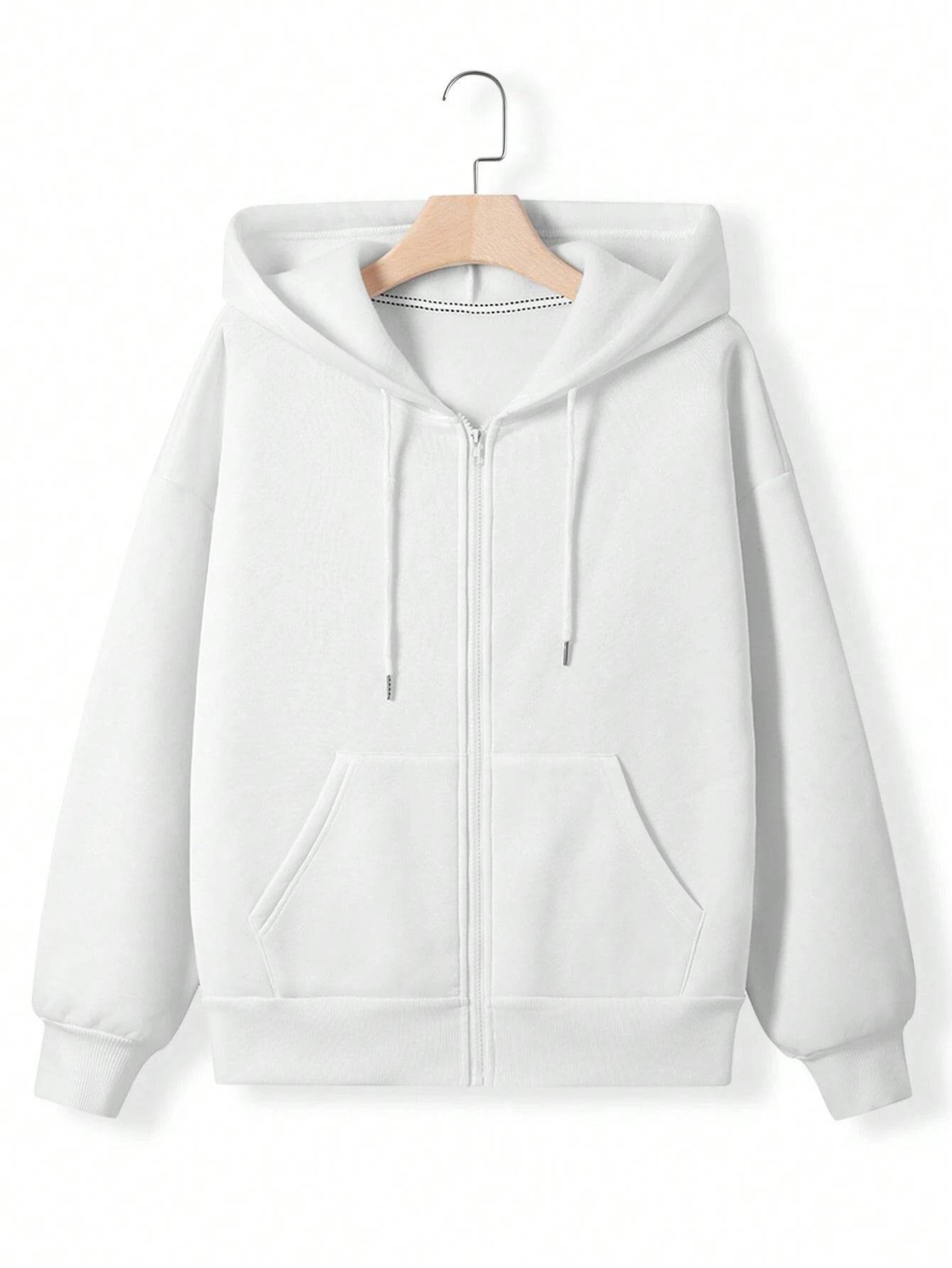 New Outdoor Drawstring Hoodie Zipper Pocket Casual Sweatshirt - MYLUXURY LANE ENTERPRISE