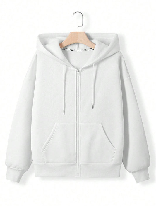 New Outdoor Drawstring Hoodie Zipper Pocket Casual Sweatshirt - MYLUXURY LANE ENTERPRISE