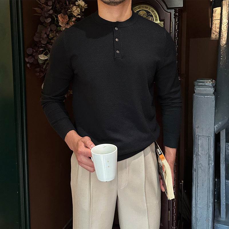Wool Lightweight Bottoming T-shirt Pullover Long Sleeve - MYLUXURY LANE ENTERPRISE
