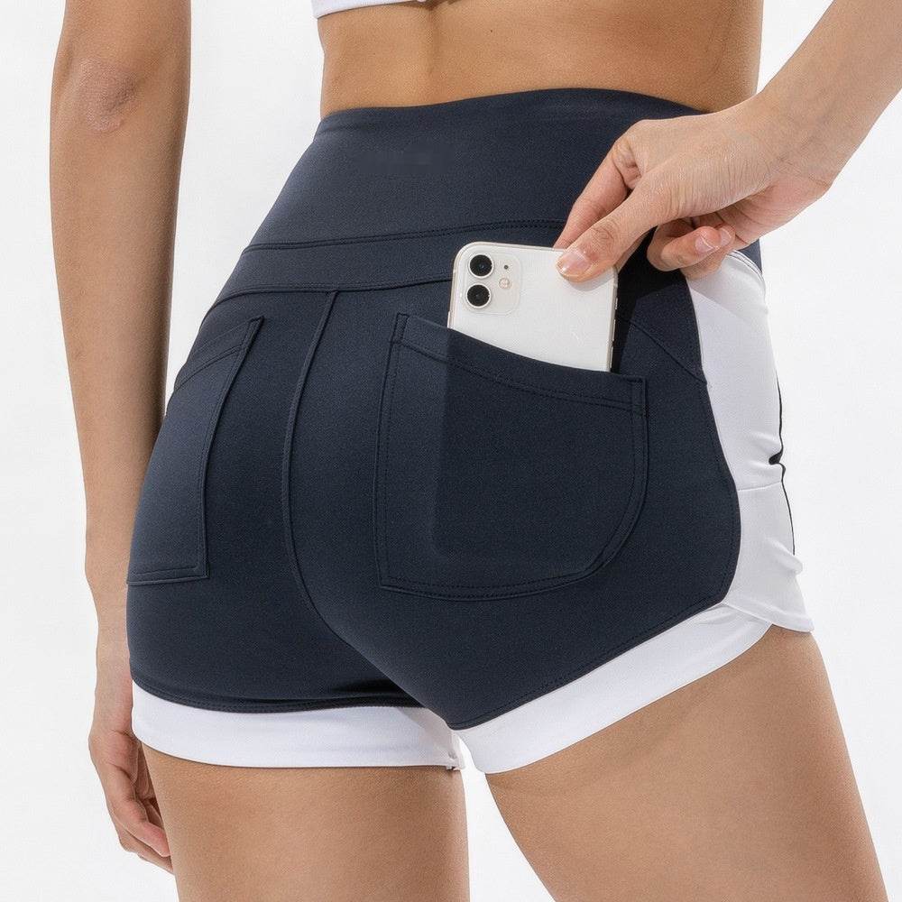 Sports And Fitness High Waisted Hip Lifting Quick Drying Shorts - MYLUXURY LANE ENTERPRISE