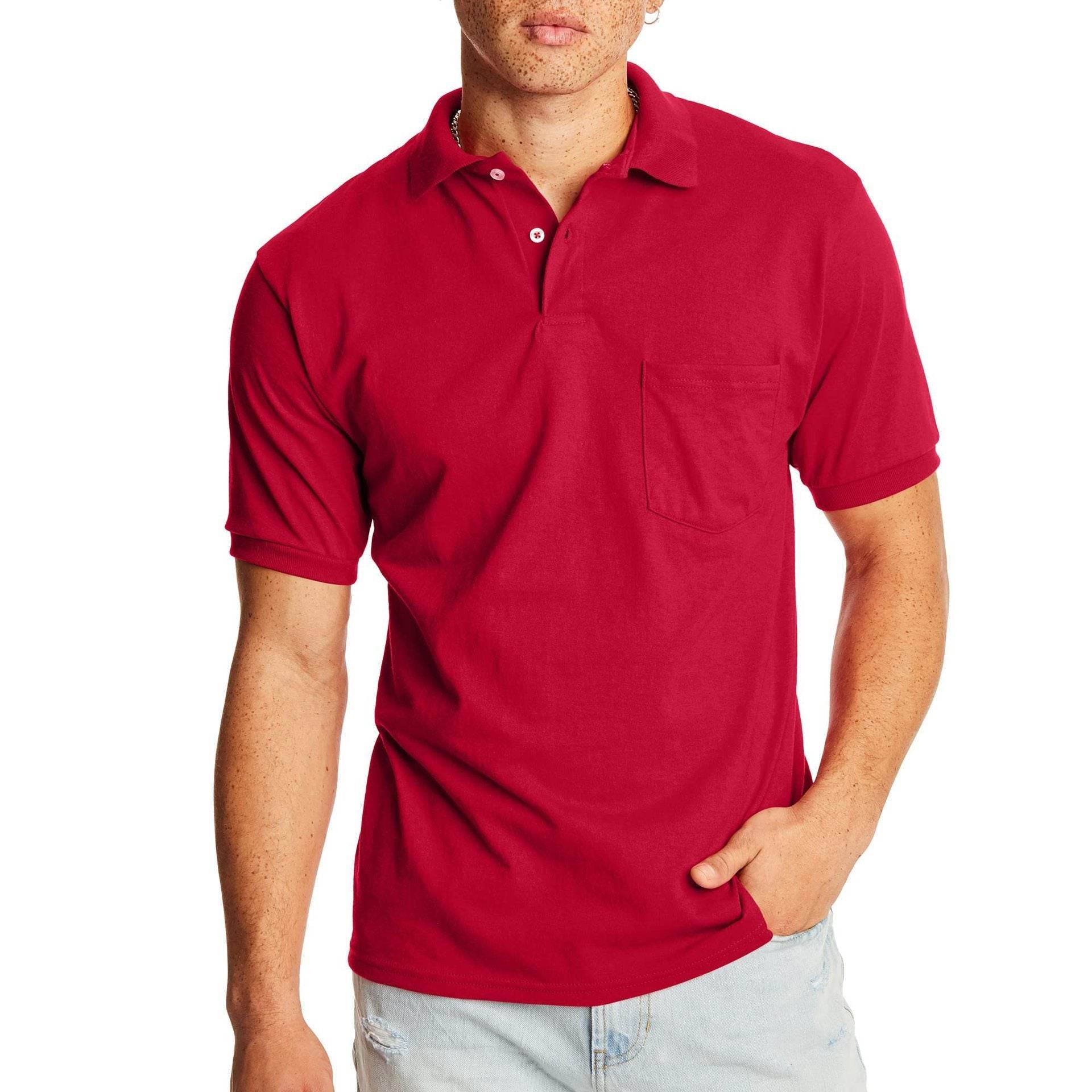 Men's Business Casual Solid Color Pocket Polo Shirt Short Sleeve Plus Size T-shirt - MYLUXURY LANE ENTERPRISE