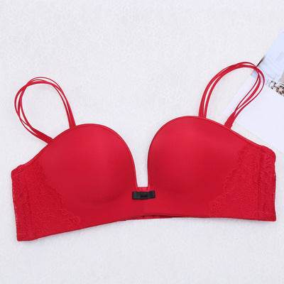 Gathered underwireless bra underwear - MYLUXURY LANE ENTERPRISE