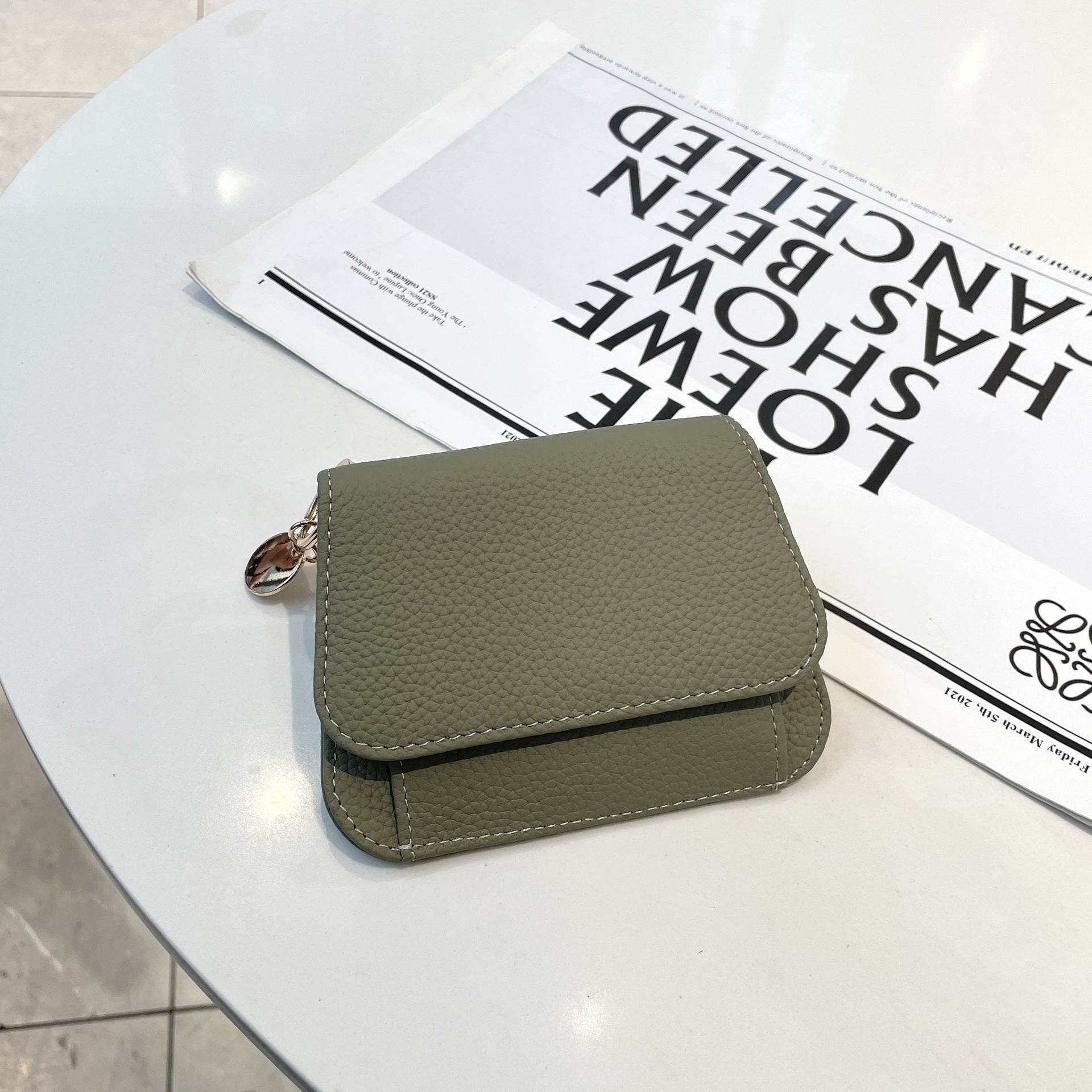 Ladies Card Holder Ins Cowhide Korean Style Mini Multi-card Slot Coin Purse - MYLUXURY LANE ENTERPRISE