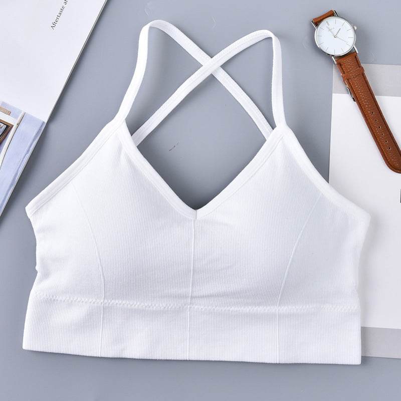 Large U Beauty Back Cross Sling Underwear Ladies Belt Chest Pad Anti-wardrobe Malfunction Base One-piece Tube Top Wrapped Chest For Women - MYLUXURY LANE ENTERPRISE
