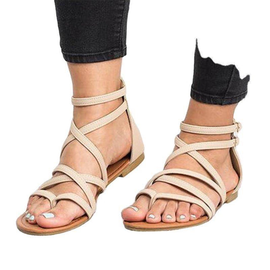 Women's Fashion Simple Cross Strapped Sandals - MYLUXURY LANE ENTERPRISE