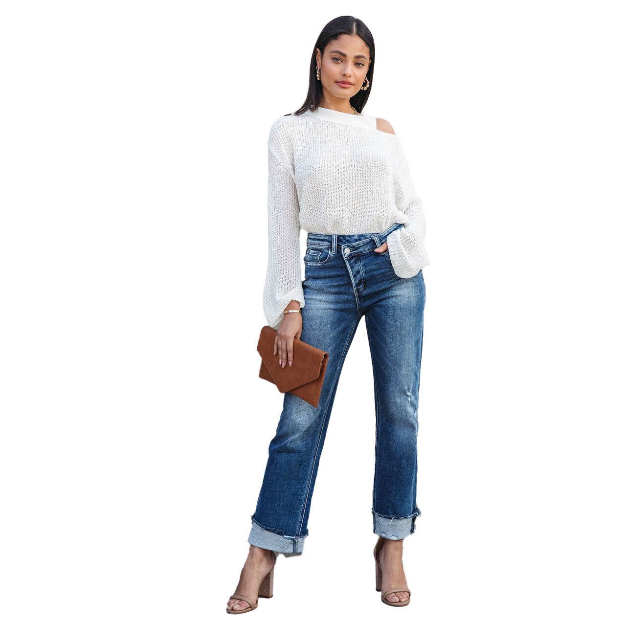 Women's Fashion Individual Casual Loose Jeans - MYLUXURY LANE ENTERPRISE