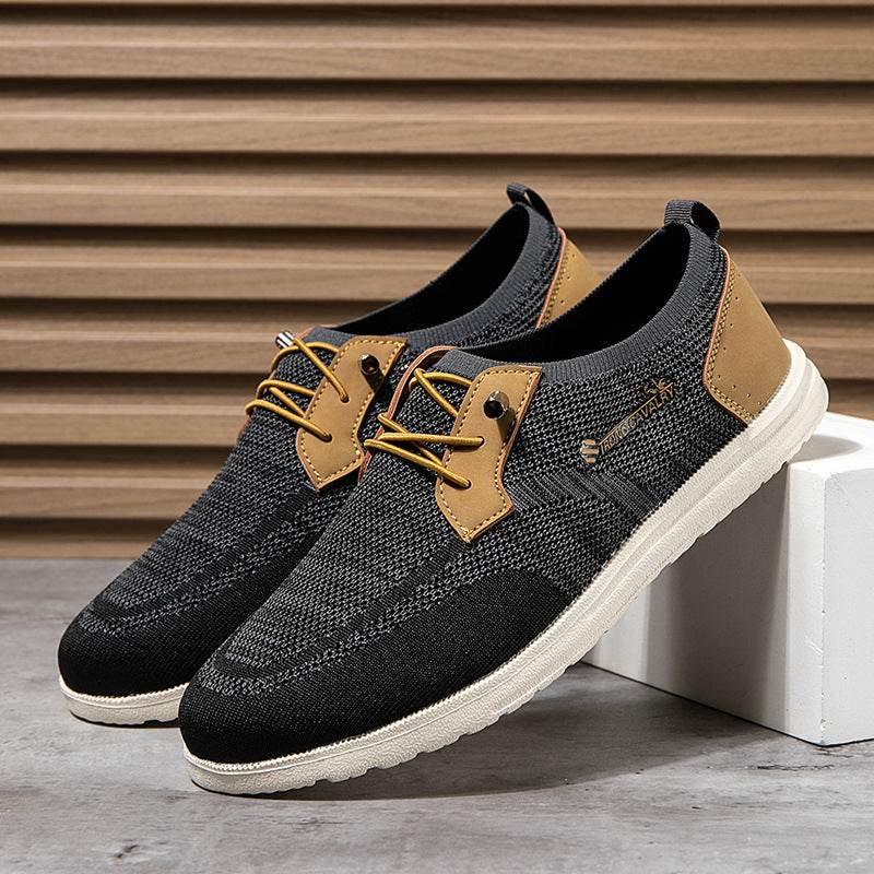 Casual Slip-on Mesh Shoes Lightweight Breathable Loafers Men Walking Running Sports Shoes - MYLUXURY LANE ENTERPRISE