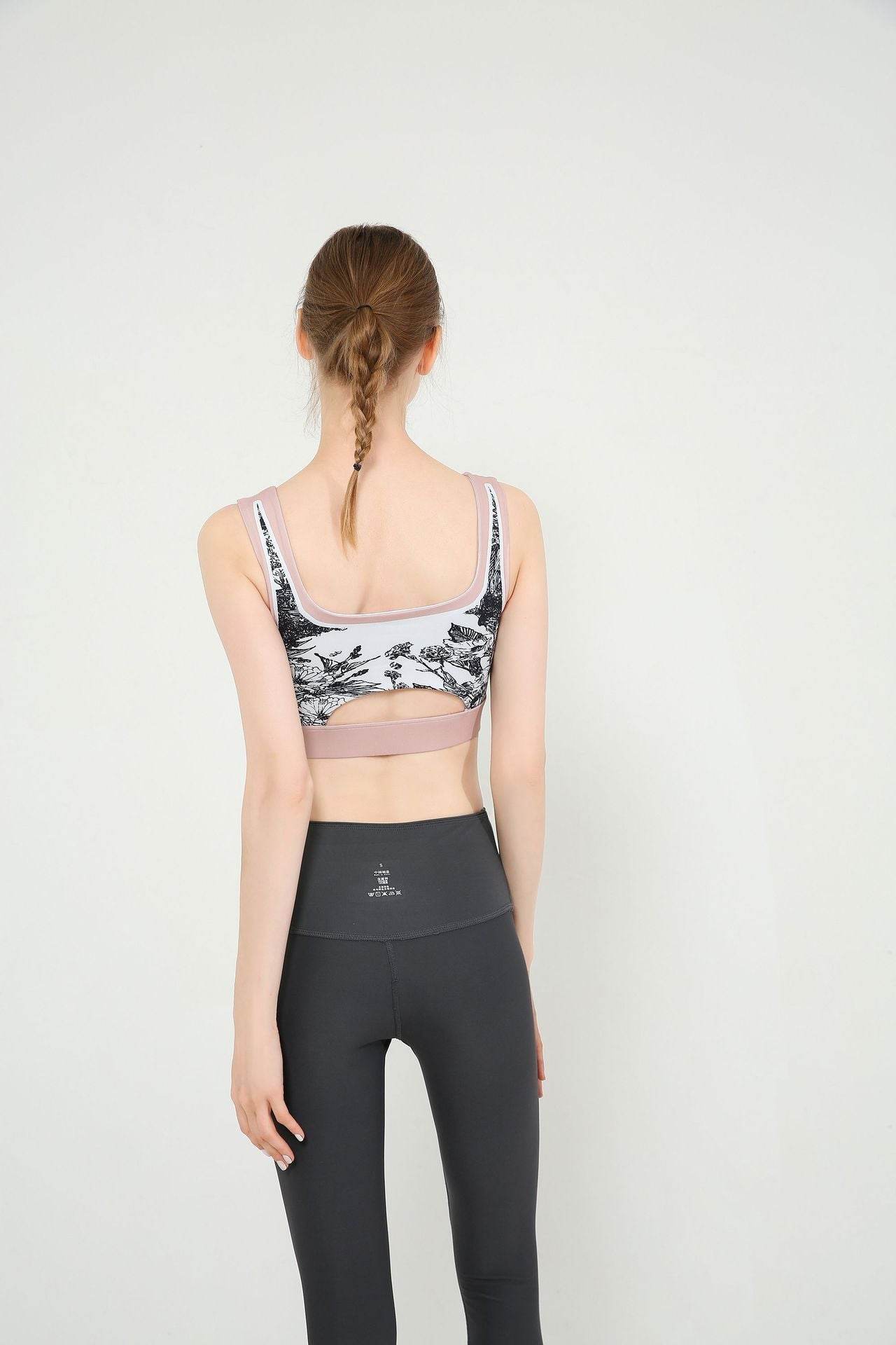 Women's Printed Vest Beautiful Back Wrapped Chest Shockproof Yoga Jacket - MYLUXURY LANE ENTERPRISE