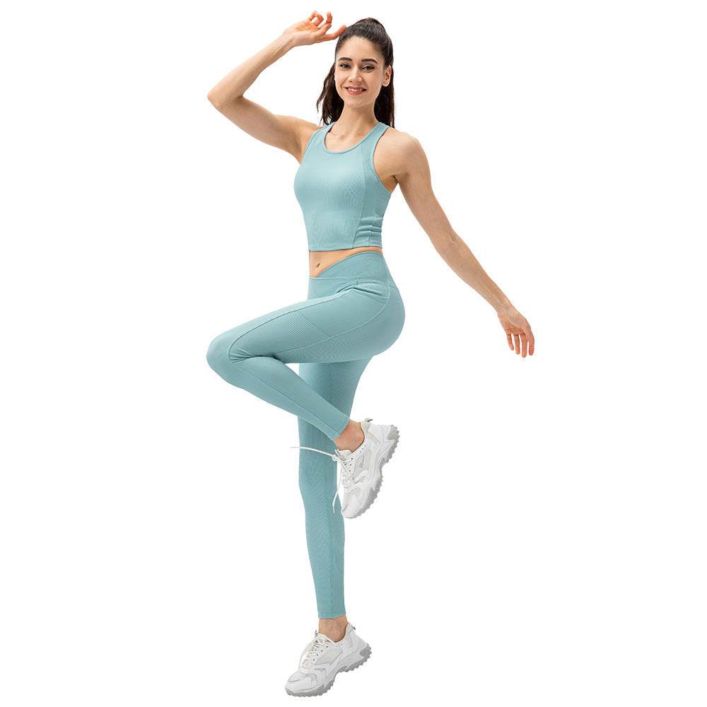Women's Fashion Solid Color Sports Bra One Tank Top - MYLUXURY LANE ENTERPRISE