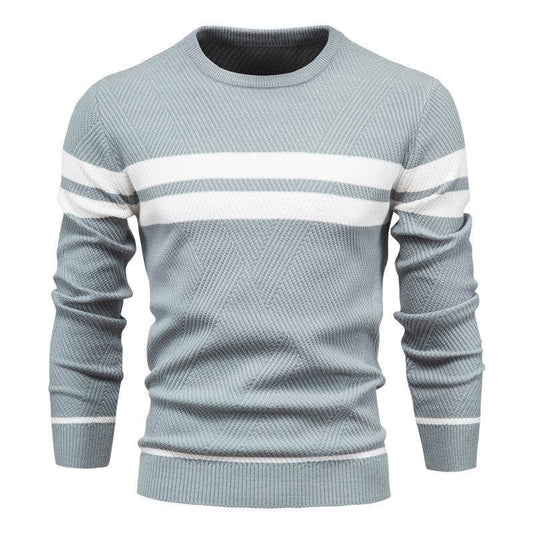 Fashion Casual Striped Men's Sweater - MYLUXURY LANE ENTERPRISE