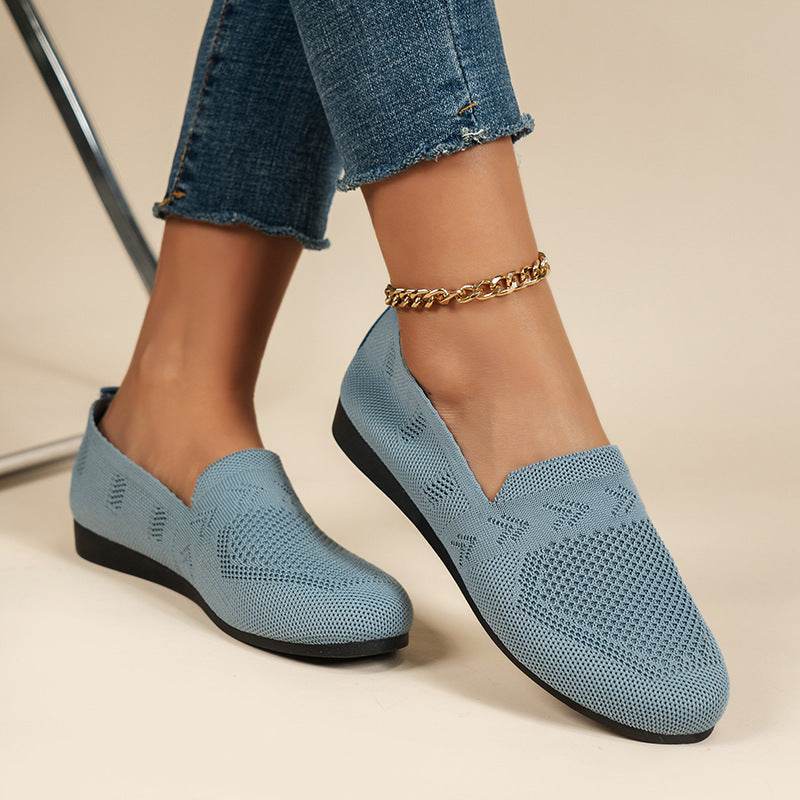Women's Plus Size Round Toe Flat Bottom Casual Shoes - MYLUXURY LANE ENTERPRISE