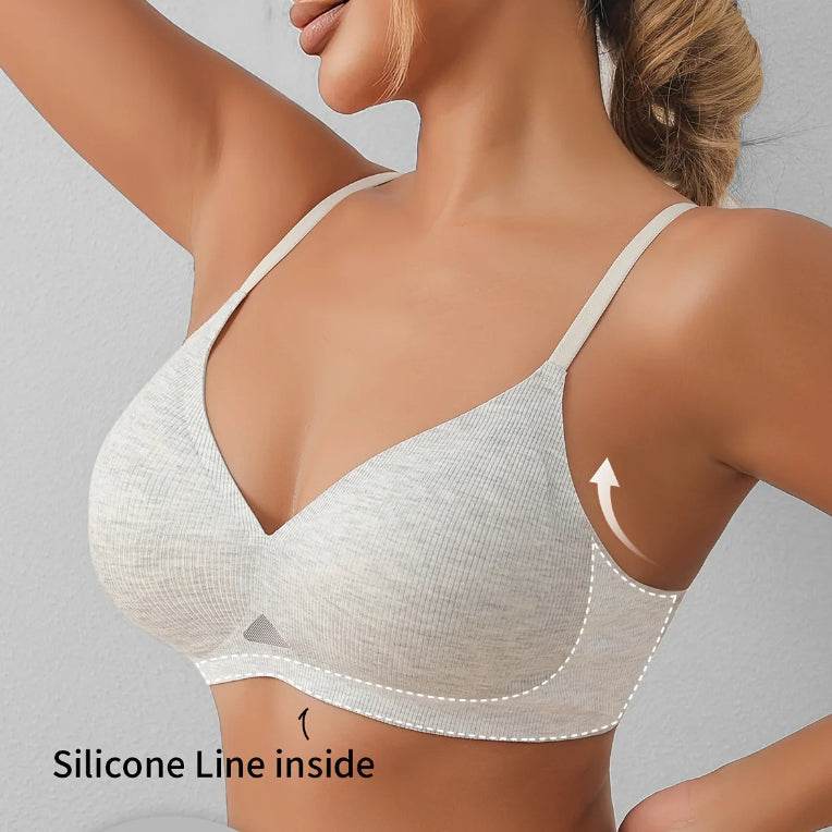 Seamless Ladies Underwired High-grade Push-up Pull-up Support Adjustable Bra - MYLUXURY LANE ENTERPRISE