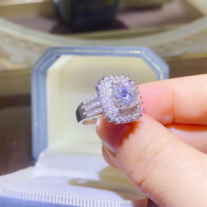 2 Karat D Color Moissanite Ring - MYLUXURY LANE ENTERPRISE