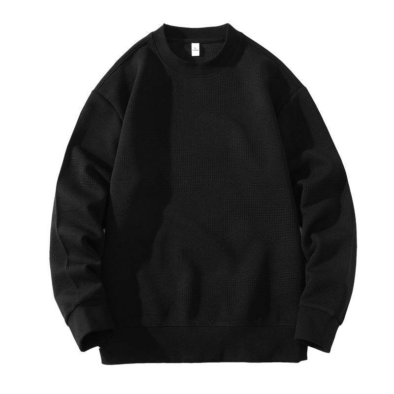 Round Neck Top Loose Casual Long Sleeves - MYLUXURY LANE ENTERPRISE