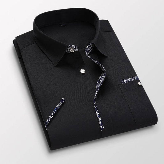 Men's New Slim Print Plus Size Shirt - MYLUXURY LANE ENTERPRISE