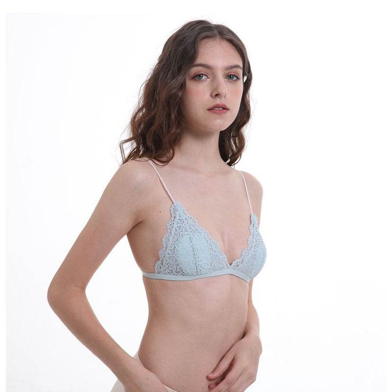 Women's Thin French Lace Wireless Bra - MYLUXURY LANE ENTERPRISE