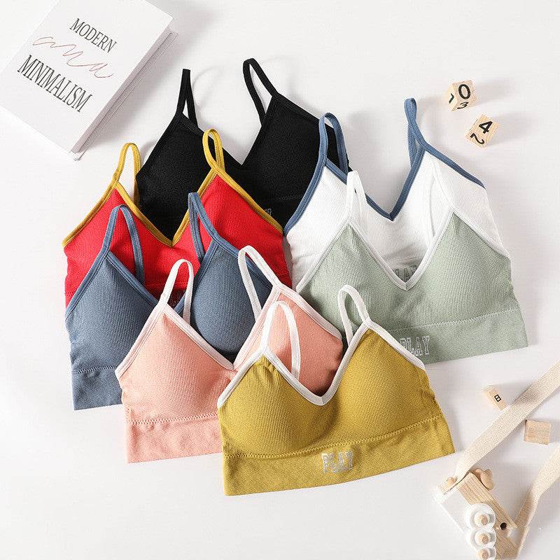 Beauty Back Thread No Steel Ring Bra Base Girl Underwear Student Vest - MYLUXURY LANE ENTERPRISE
