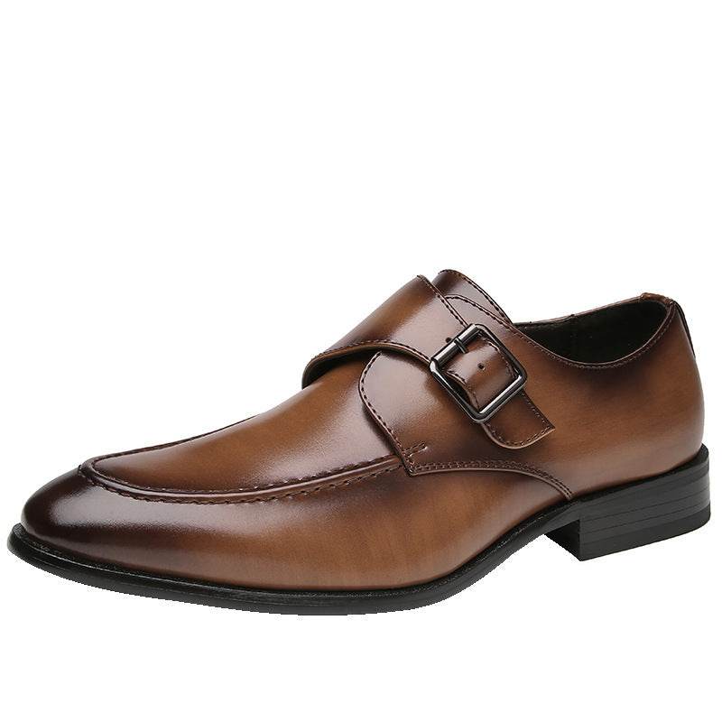 British Style Buckle Business Leather Shoes Men - MYLUXURY LANE ENTERPRISE