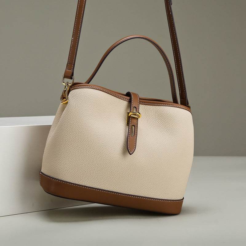 Lychee Pattern Large Capacity Contrast Color Single Shoulder Messenger Bag - MYLUXURY LANE ENTERPRISE
