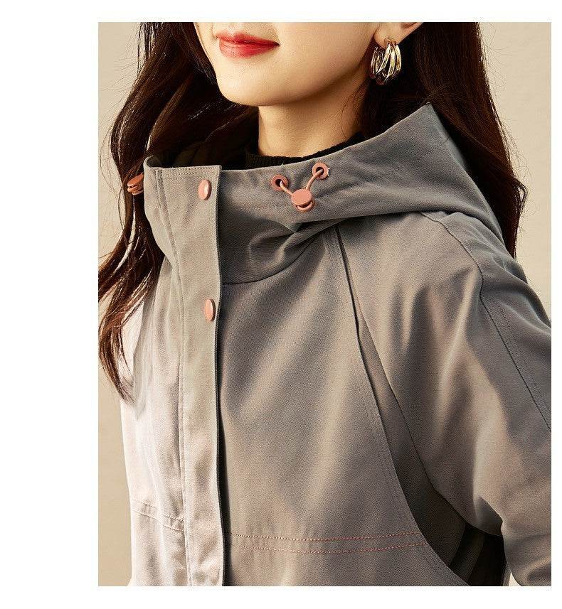 Women's Spring And Autumn Windbreaker Korean Fashion Overcoat - MYLUXURY LANE ENTERPRISE