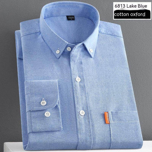 Men's Shirt Long Sleeve Pure Cotton Coat - MYLUXURY LANE ENTERPRISE