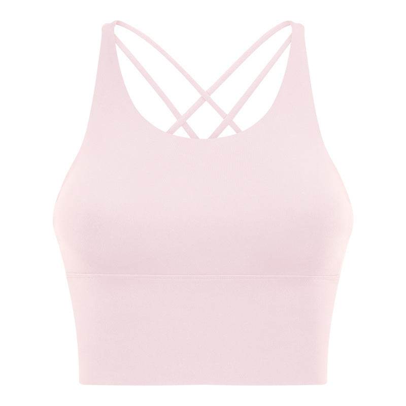 High Strength Push Up Yoga Bra Spaghetti Strap Cross Beauty Back Workout Exercise Underwear - MYLUXURY LANE ENTERPRISE