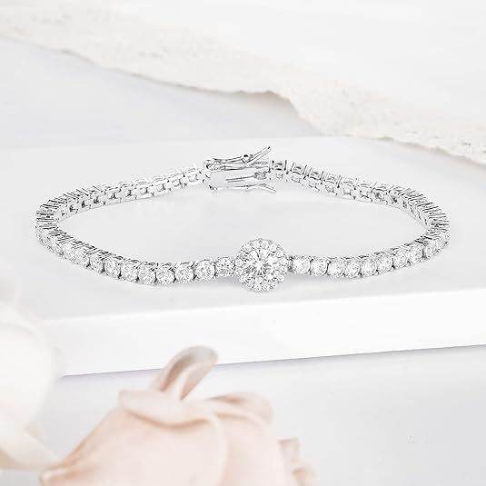 Classic 18K Gold Electroplated Zircon High-grade Tennis Bracelet Full Diamond European And American Hip Hop Style Personality - MYLUXURY LANE ENTERPRISE