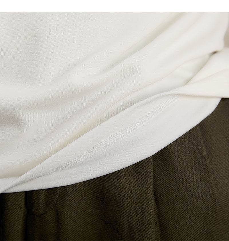 Skin-friendly Soft Glutinous Draping Short Sleeve Round Neck T-shirt - MYLUXURY LANE ENTERPRISE