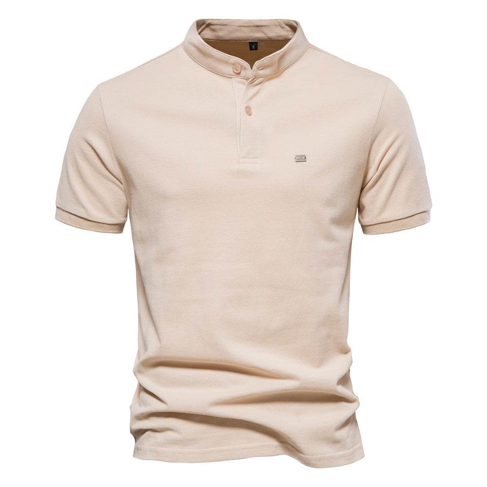 Men's Fashion Pure Cotton Stand Collar Sports Top - MYLUXURY LANE ENTERPRISE