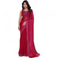 Generic Women's Jimmy choo Embellished Bollywood Saree With Unstitched Blouse 5.5Mtr (Red) - MYLUXURY LANE ENTERPRISE