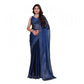 Generic Women's Jimmy choo Embellished Bollywood Saree With Unstitched Blouse 5.5Mtr (Blue) - MYLUXURY LANE ENTERPRISE