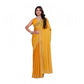 Generic Women's Jimmy choo Embellished Bollywood Saree With Unstitched Blouse 5.5Mtr (Mustard) - MYLUXURY LANE ENTERPRISE