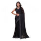 Generic Women's Jimmy choo Embellished Bollywood Saree With Unstitched Blouse 5.5Mtr (Black) - MYLUXURY LANE ENTERPRISE