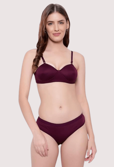 Padded Non-Wired Push-Up Bra Panty Set - MYLUXURY LANE ENTERPRISE