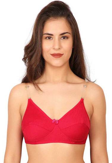 3 Pairs Clear Transparent Back Regular Bras - MYLUXURY LANE ENTERPRISE