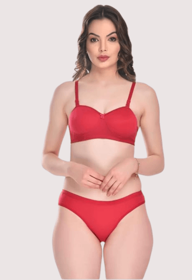 Padded Cotton Bra Panty Set for a Seductive Look - MYLUXURY LANE ENTERPRISE