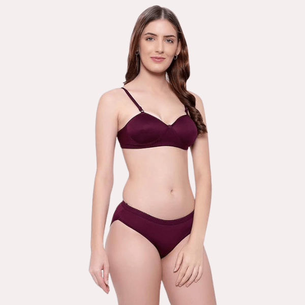 Padded Non-Wired Push-Up Bra Panty Set - MYLUXURY LANE ENTERPRISE