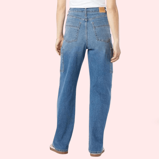 Women's Heritage Utility Loose Fit High Rise Jeans - MYLUXURY LANE ENTERPRISE