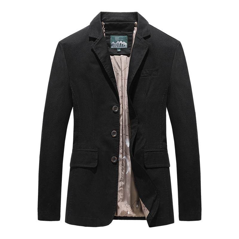New Men's Cotton Leisure Suit Plus Size Coat Loose - MYLUXURY LANE ENTERPRISE