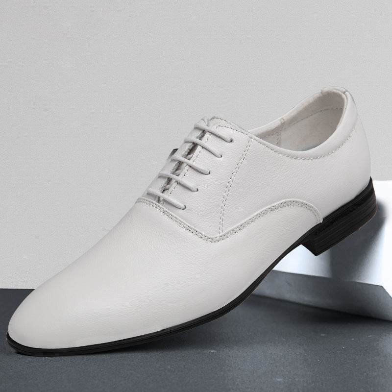 Men's Pointed Business Casual Leather Shoes - MYLUXURY LANE ENTERPRISE