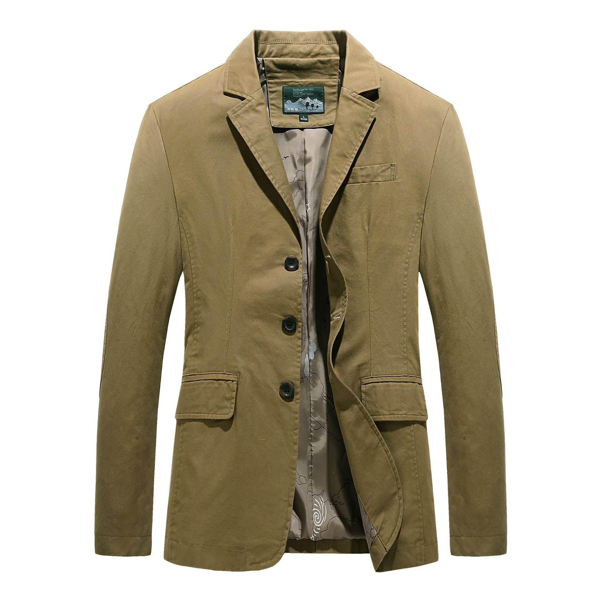 New Men's Cotton Leisure Suit Plus Size Coat Loose - MYLUXURY LANE ENTERPRISE