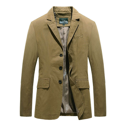 New Men's Cotton Leisure Suit Plus Size Coat Loose - MYLUXURY LANE ENTERPRISE